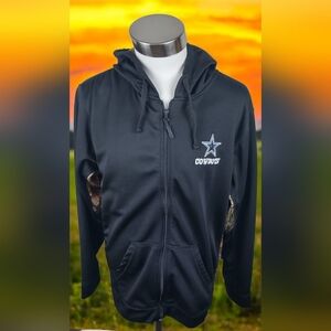 Dallas Cowboys Camo Team NFL Football Zip Up Hoodie Size Large by dunbrooke